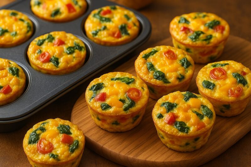 Omlet mafini sa povrćem i sirom