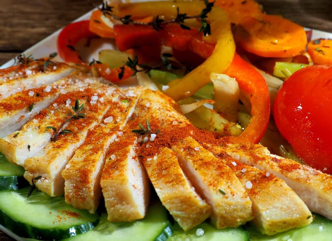 piletina na tanjiru sa povrćem