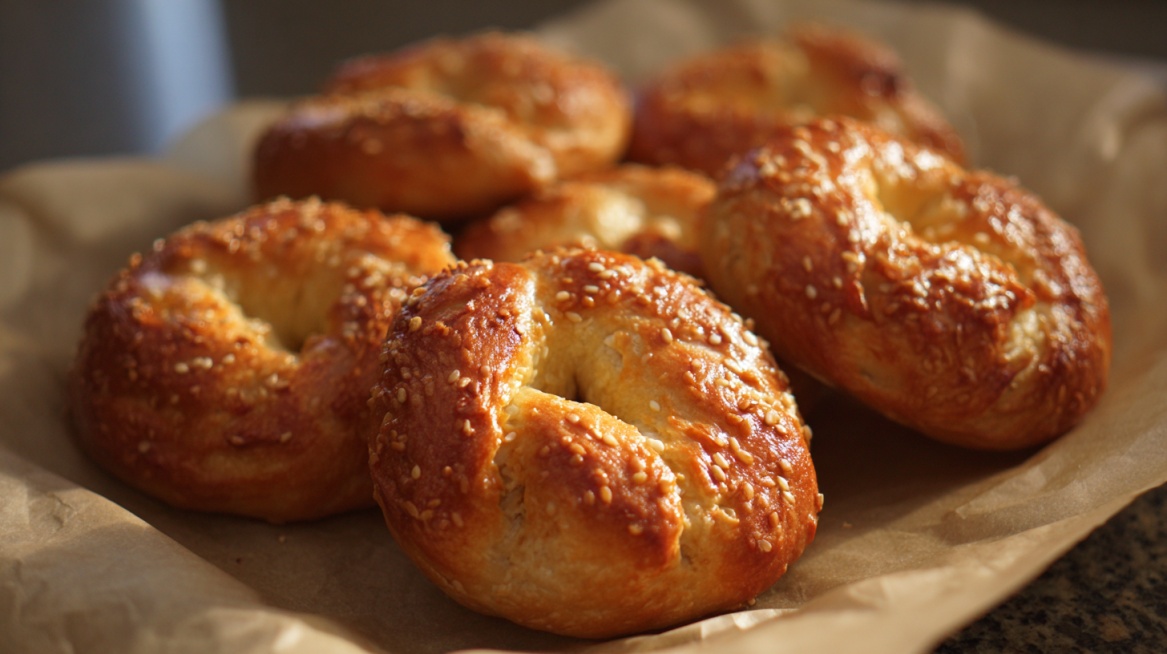 3 Ingredient Cottage Cheese Bagels