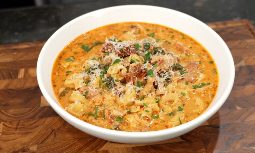 Marry Me Chicken Gnocchi Soup Recipe With Sun-Dried Tomatoes and Parmesan