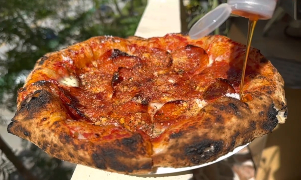 hot honey on pizza